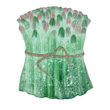 VTG Ceramiche Leonardo Asparagus Trivet Wall Art Tile Handmade In Italy Kitsch