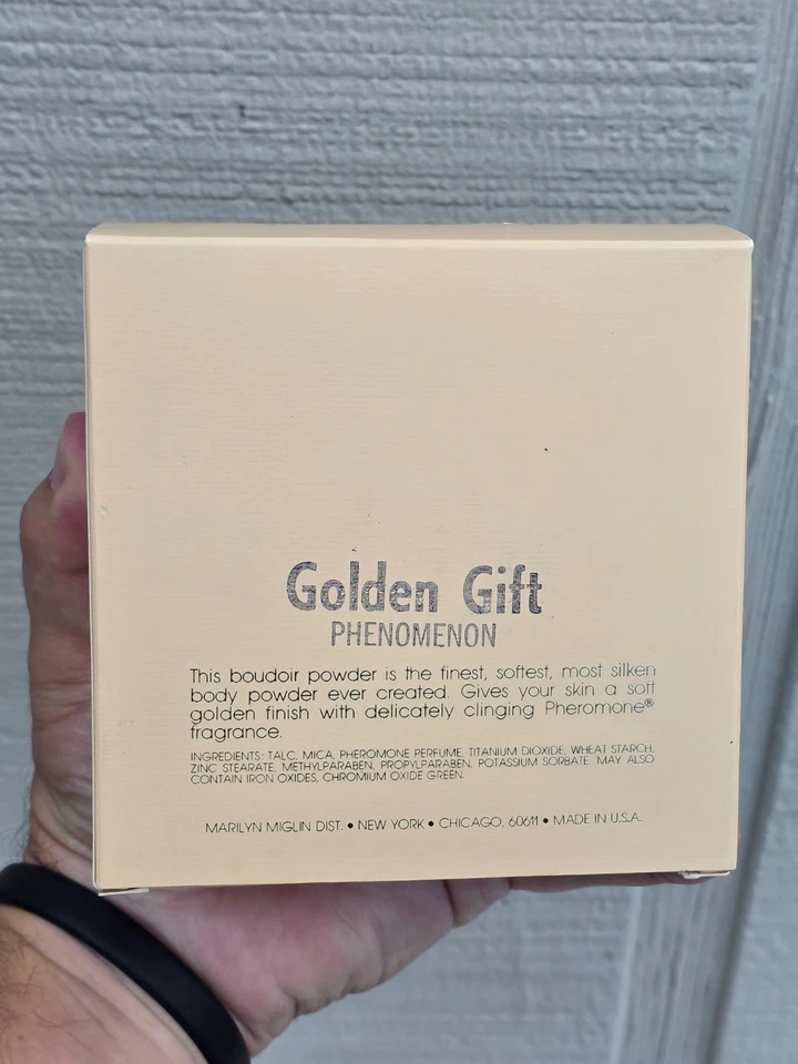 MARILYN MIGLIN FEROMONA POLVO DE ORO POLVO TOCADOR NUEVO SELLADO NOS 4 OZ RARO Foto 4 de 4