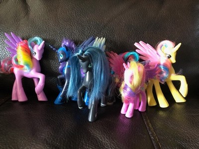 MLP G4 6  LOT Nightmare Moon Chrysalis Sterling Gold Lily Cadence Celestia