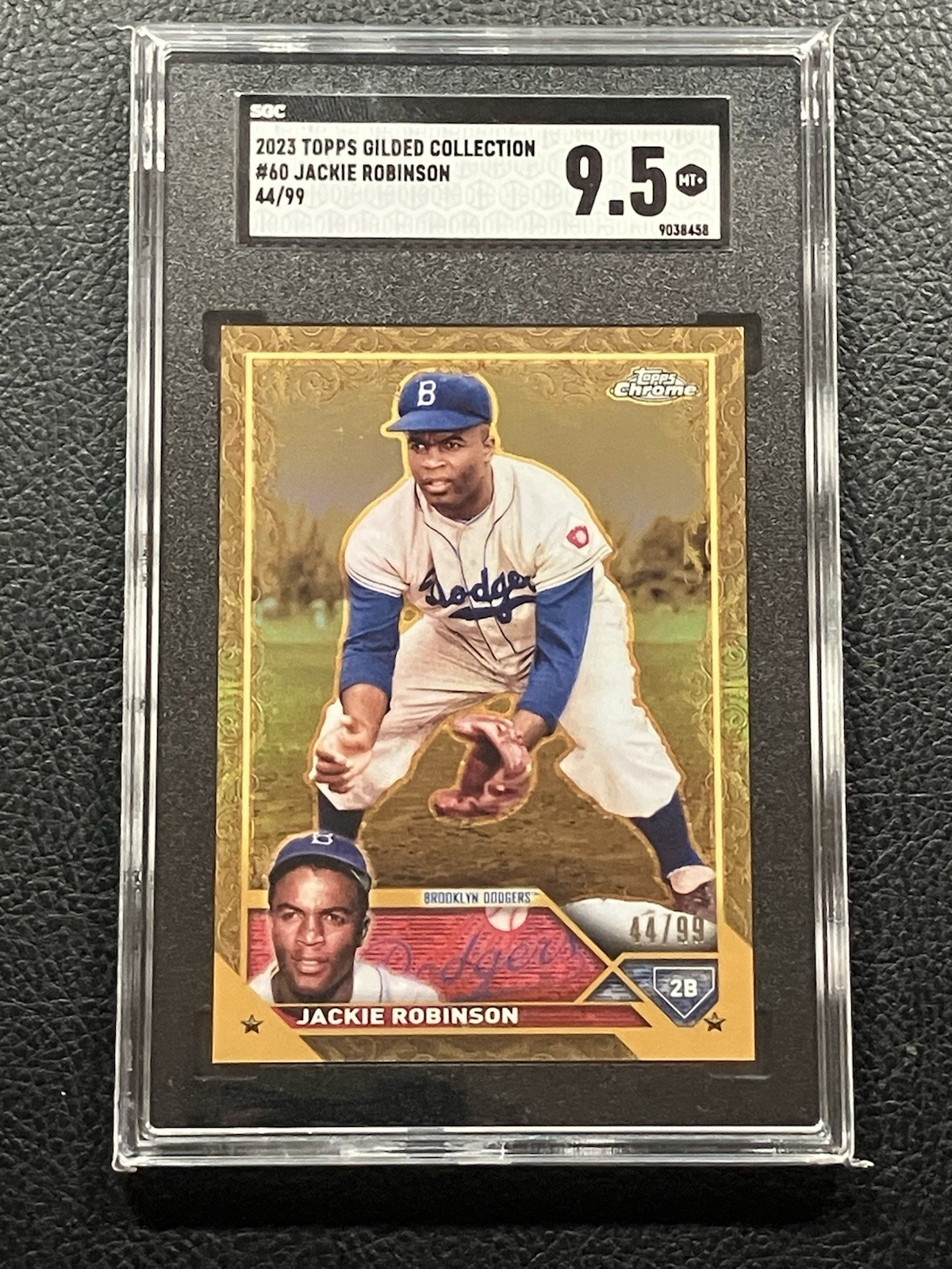 2023 Topps Gilded Collection #60 - Jackie Robinson 44/99 - SGC 9.5 MT
