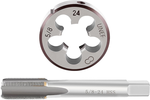 5/8x24 AUTOKAY New HSS 5/8-24 UNEF Right Hand Thread Tap And Die Set RH Tap & Di - Foto 11