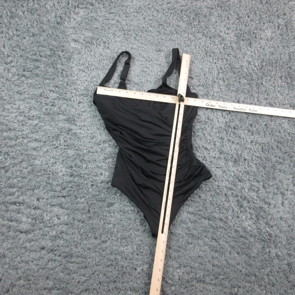 Traje de baño Calzedonia para mujer grande negro moldeando una pieza fruncido acolchado nuevo con etiquetas Foto 3 de 4