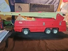 Vintage 1970’s Tonka 25" Metal Fire Truck with Swivel & Extension Ladder # 13200