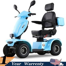 1000W 4-Wheel All Terrain Heavy Duty Seniors Mobility Scooter 500lbs 33 Miles