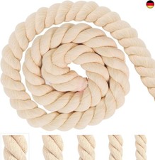 Baumwollkordel Tau Seil 20mm 4m Beige Baumwollseil Kordelband Rope Laces