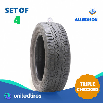 Set of (4) Used 225/60R18 Goodyear Eagle Enforcer All Weather 100V - 6-8/32