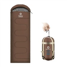 Warm Weather Sleeping Bag - Portable, Waterproof, Compact Lightweight, Comfor...