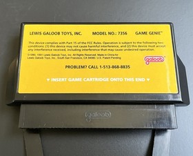 Galoob - Game Genie - Nintendo NES Game Cartridge Adapter W/ BOX! *TESTED* 📦