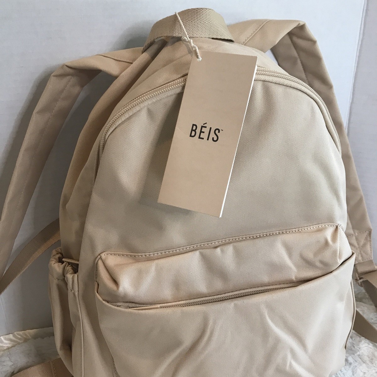 BEIS The BEISics Beige Backpack Padded Laptop Trolley  display picture 1