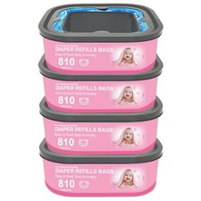 Jumbo Square Refills Disposal Bags Refill with Genie Diaper Compact, Select P...