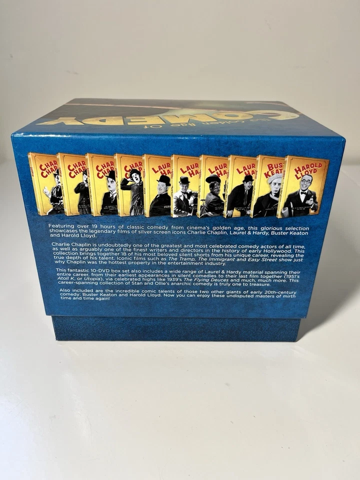 The Golden Age Of Comedy 10 DVD Box Set 2015 Laurel & Hardy Chaplin Keaton Lloyd - Image 3 of 4