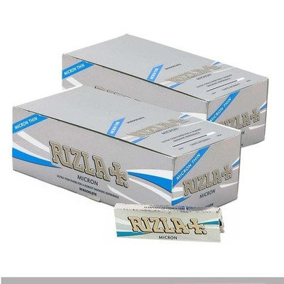 Cartine Rizla Micron Corte Ultra Sottili 2x50 Libretti Originali