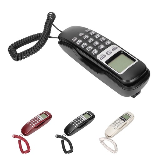 Telefon przewodowy Ponowne dializowanie Wyświetlacz LCD Mały przewodowy telefon stacjonarny do domu CB - Zdjęcie 8 z 31