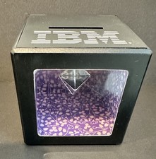 VINTAGE 1980’s IBM SQUARE CUBE OPTICAL ILLUSION PROMO COIN BANK