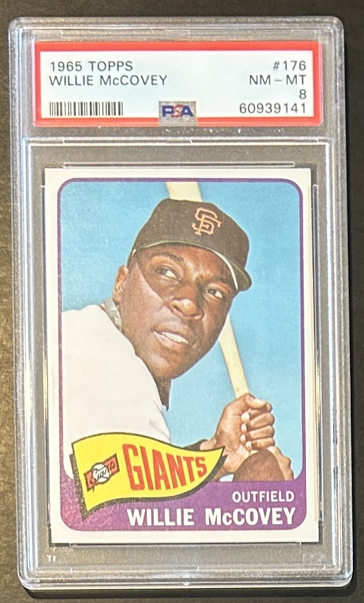 1965 Topps #176 San Francisco Giants Willie McCovey PSA 8 NM-MT
