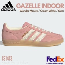 Image of Adidas Originals GAZELLE INDOOR W Wonder Mauve/Cream JS1413 Women's shoes NEW