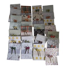 Handmade Hair Clips Wholesale lot 26 packages of 2 each for Craft Shows