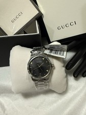 NIB 🌺 GUCCI G-TIMELESS YA1264029A BLACK QUARTZ UNISEX WATCH