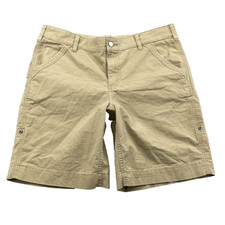 Carhartt Work Shorts Women 12 Beige Ripstop Y2K Outdoors Hiking Gorpcore Travel