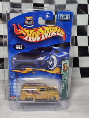 2003 Hot Wheels Gold '56 Ford #2 Super Treasure Hunt STH TH 1956 With Protector 