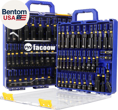 55PCS Impact Nut Driver Set Magnetic, Sae&Metric Nut Drivers, Deep Impact Nut Dr