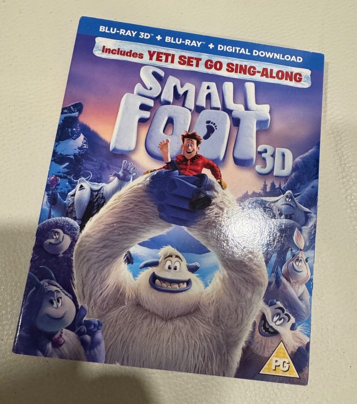 Smallfoot 3D Blu Ray Region B w/slipcase
