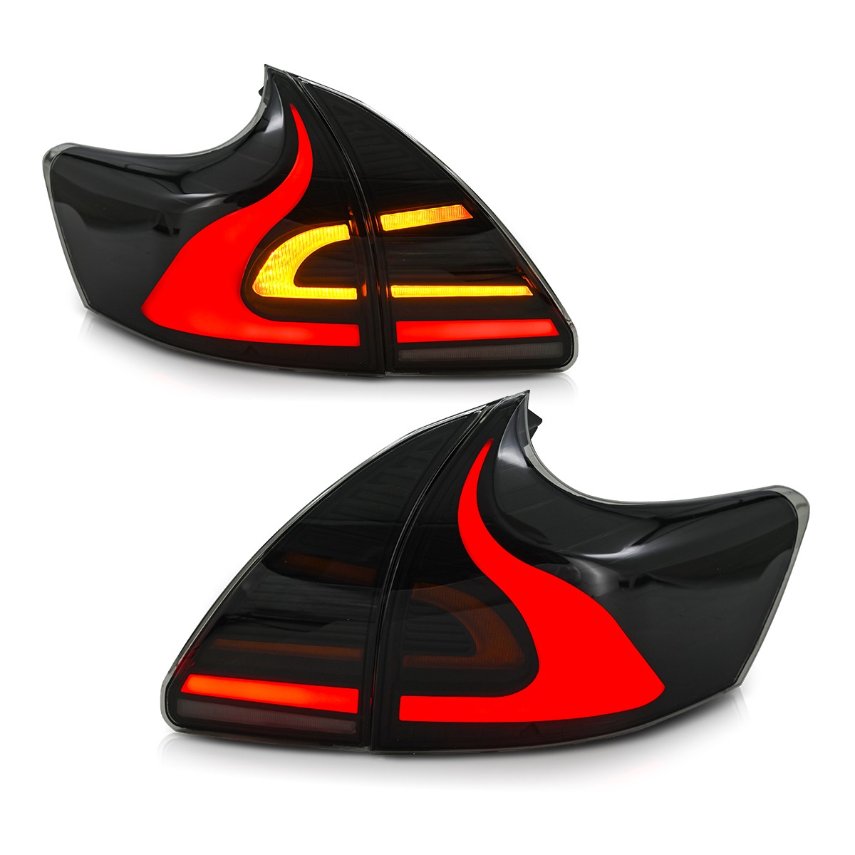 2X Upgrade LED Tail Lights For Toyota Venza 2009-2016 Smoked Rear