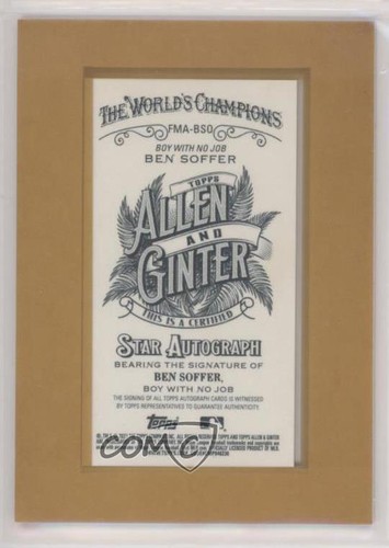 2021 Topps Allen & Ginter Mini Non-Baseball Framed Ben Soffer #FMA-BSO Auto u0h - Afbeelding 2 van 3