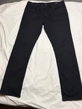 The Perfect Jean NYC Slim Fit Jeans Mens 34x32 Black Stretch Denim Pants Modern