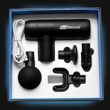 AmRelieve ExoPulse Therapy Massage Gun - Deep Tissue Muscle Massager LCD Screen