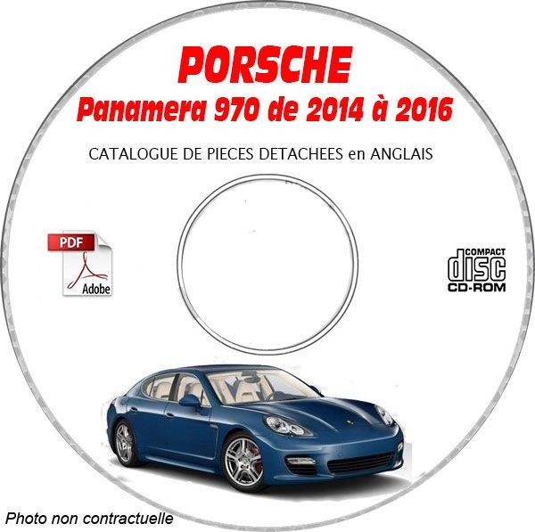 Catalogue de pièces Panamera 14-16 sur CD-ROM pour éviter les erreurs