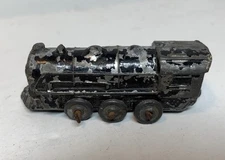 Vintage Cast Metal Locomotive Collectible Toy Train Yard 2” Black Retro