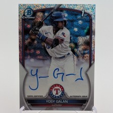 2023 Bowman Chrome Autographs Yosy Galan #CPA-YGA Speckle Refractor /299