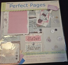 Colorbok "Perfect Pages" 12x12 Family Ties Dimensional Scrapbook Kit