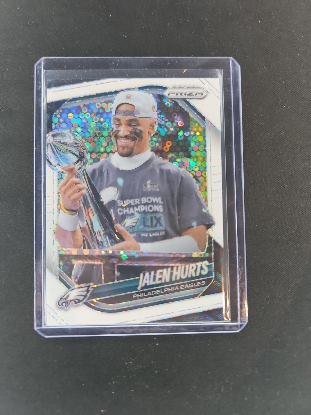 2025 Panini Prizm Jalen Hurts White Disco Prizm #228 Super Bowl MVP