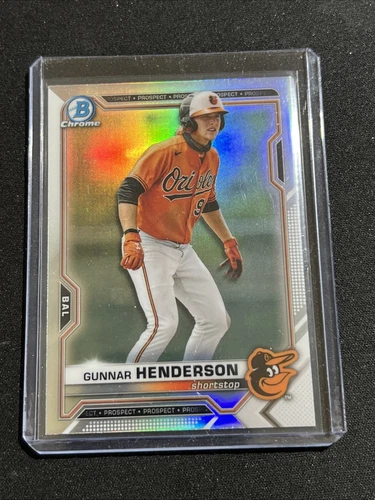 2021 Bowman Draft Chrome Gunnar Henderson Refractor Orioles