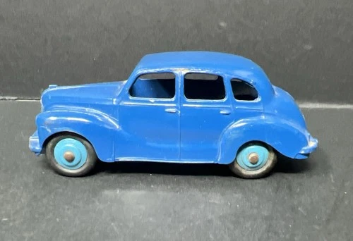 DINKY 40D-G AUSTIN DEVON CAR DEEP BLUE 1949 MADE IN ENGLAND MECCANO VINTAGE
