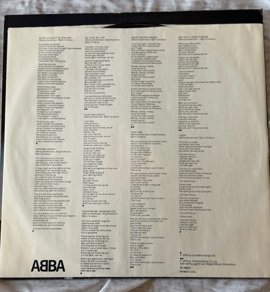 ABBA - Arrival - 1976 Vinyl LP w/ Inner Sleeve - Atlantic USA - SD 18207 Foto 4 de 4