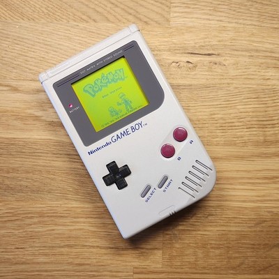 Original Nintendo Game Boy DMG Handheld Authentic *RESTORED + Glass Screen Lens!