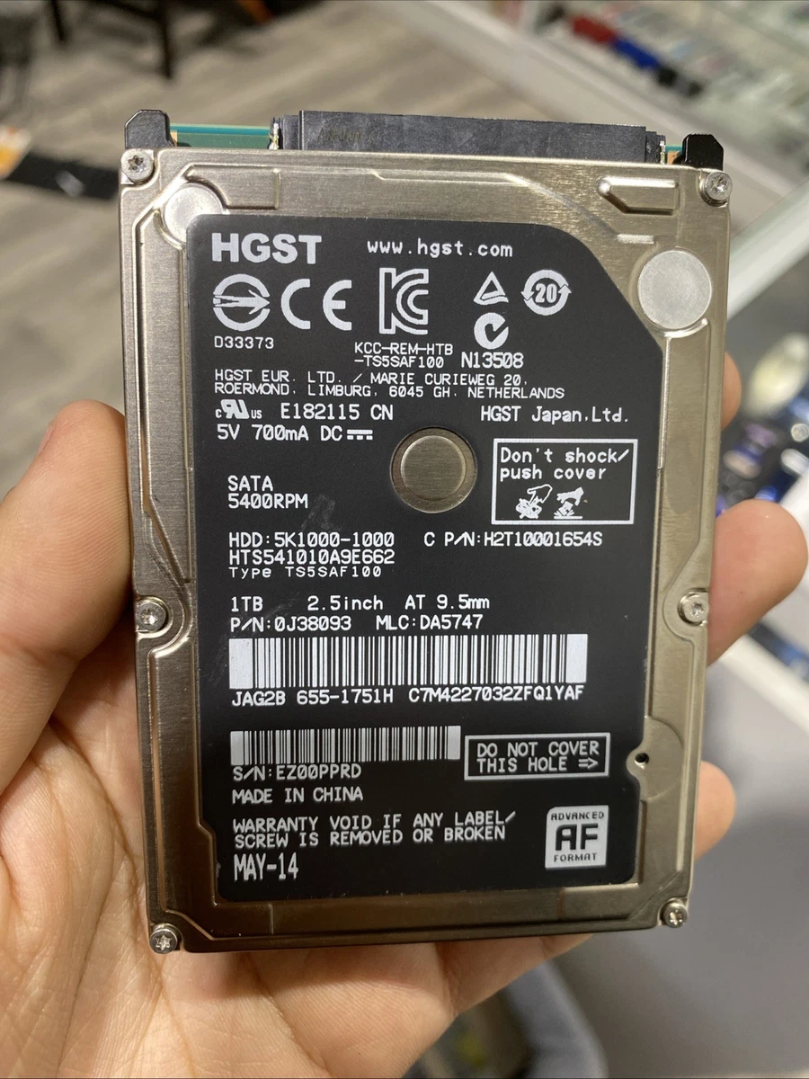 HGST HDD 1TB 2.5インチ 正常 スマホ・タブレット・パソコン PC周辺