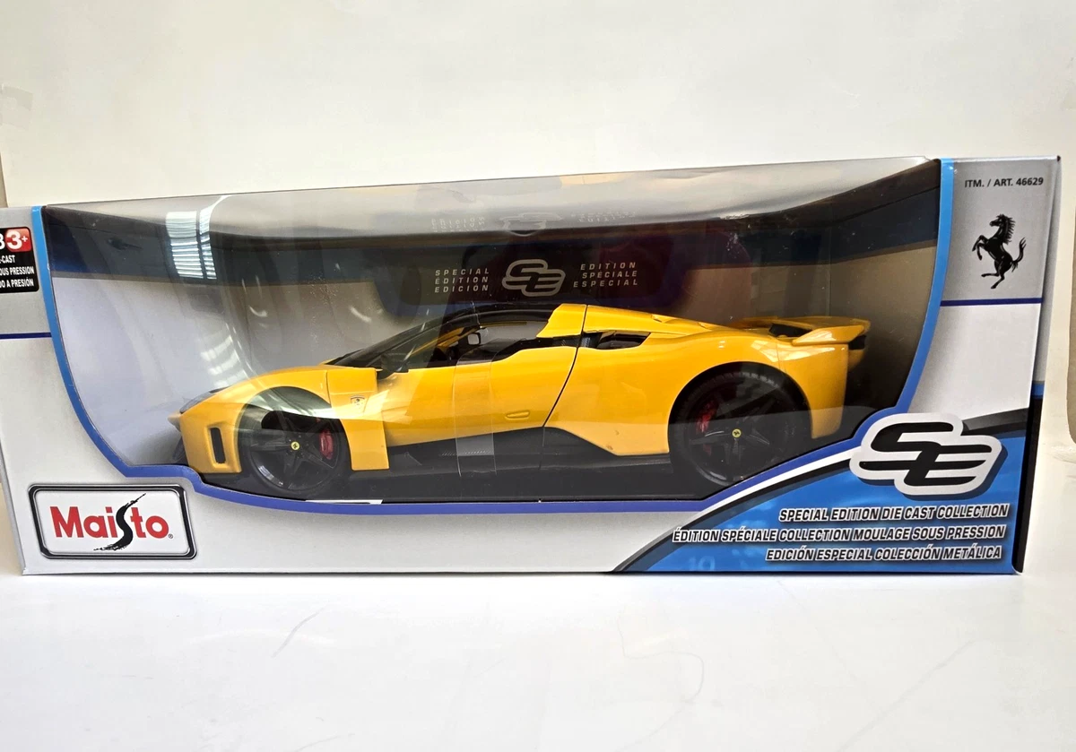 Ferrari F80 1:18 Scale Diecast Model Car Yellow Special Edition. New/Sealed
