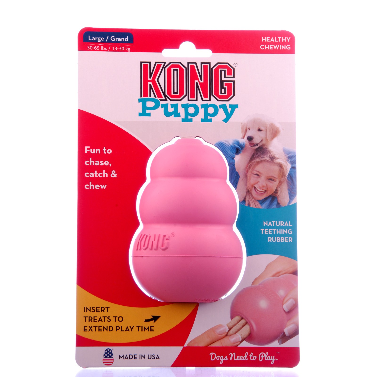 Puppy KONG Large &ndash; Soft, Stuffable Teething Toy for Puppies