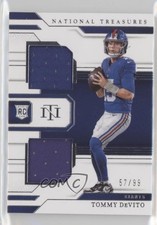 2023 Panini National Treasures Rookie Dual Materials 57/99 Tommy DeVito 1co7