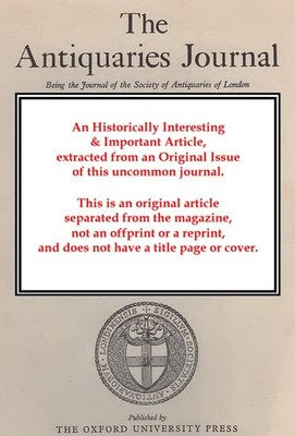 THE ORIGINS OF GOTHIC ARCHITECTURE: SOME FURTHER THOUGHTS. AN ORIGINAL ARTICLE F