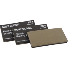Motor Guard Soft-Block Flexible Sanding Block - 3 pk, Made in USA #8038-10