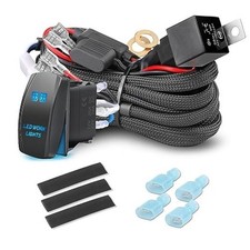 Wiring Harness 12V Fog Lights Wiring Harness Kit for LED Light Bar Work 2 Lead