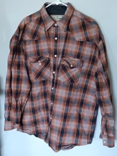 West Coast Chopper Jesse James Workwear Pearl Snap Flannel Size Xl