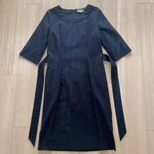 Margaret Howell Short Sleeve Dress Black Size 1 Length 38.5 Inches