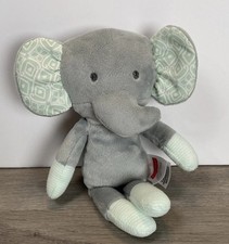 Fisher Price Elephant Plush Stuffed Animal Toy Embroidered Eyes Crinkle Ears 8