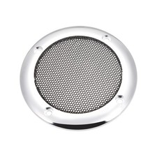 Speaker Grill Cover 107mm Diameter Mesh Diagonal Screw Hole Spacing 89mm Silver